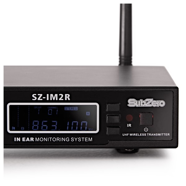 SubZero SZ-IM2 Stereo In Ear Monitoring System Pack, 2 Receivers