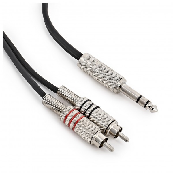 TRS 6.35mm Jack to RCA Phono Pro Cable, 3m