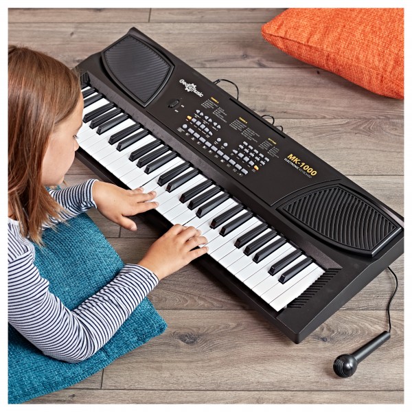 MK-1000 54-key Portable Keyboard by Gear4music - Starter Pack