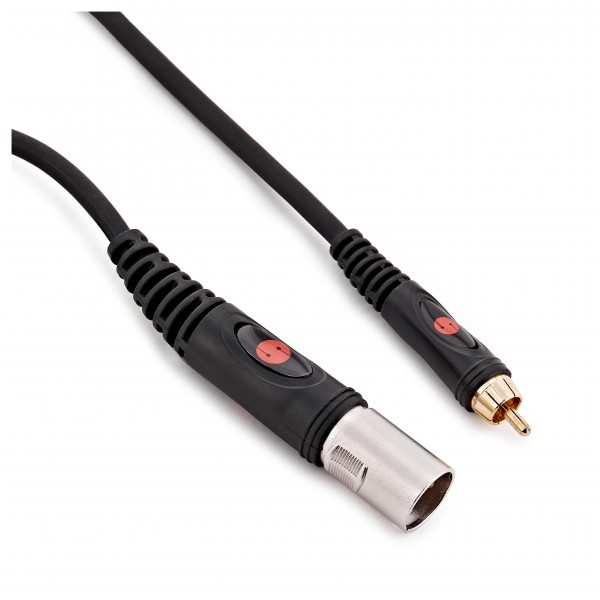 Studiospares XLR (M) - Phono (M) Cable , 1m