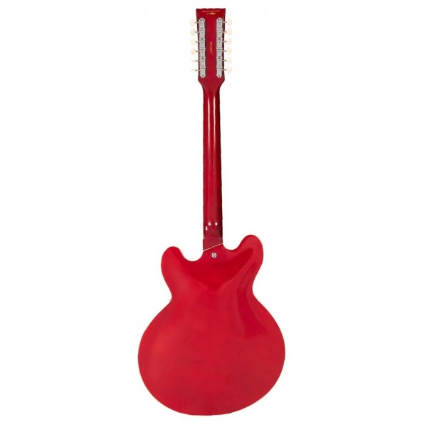 Vintage VSA500 Reissued 12 String Semi Acoustic, Cherry Red
