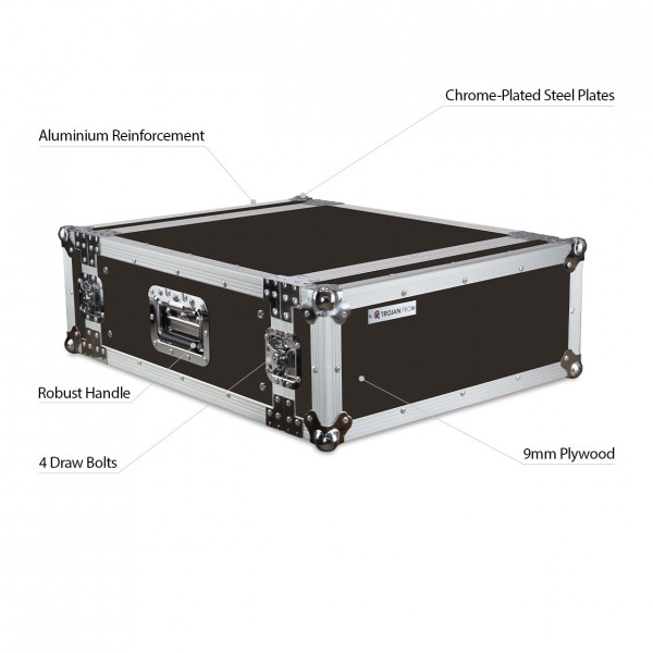 Trojan Pro 4U Heavy-Duty Rack Flight Case