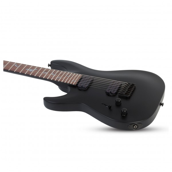Schecter Damien-7 Left Handed 7 String, Satin Black
