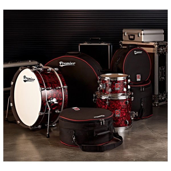 Premier Artist Heritage 20" 4pc Shell Pack, Blue Pearl & Soft Case Set