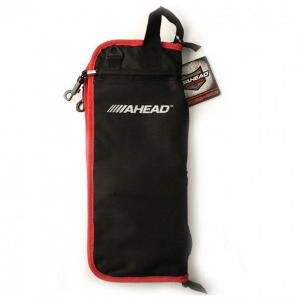 Ahead Deluxe Stick Bag & Phil Rudd Sticks, Black/Red