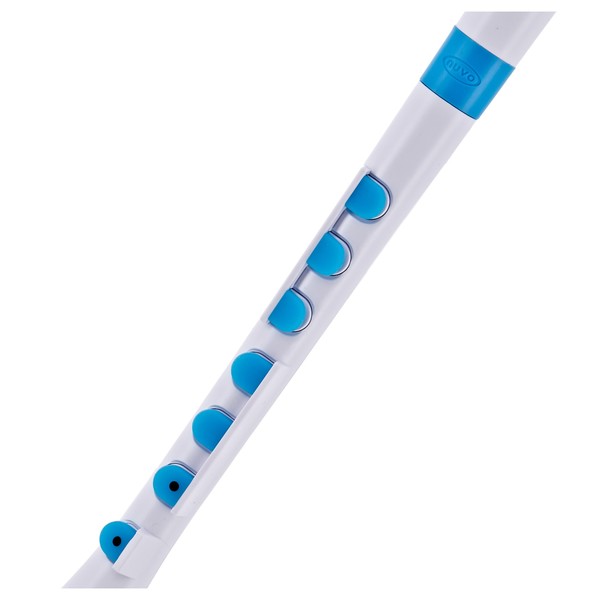 Nuvo Recorder+ with Hard Case, Baroque Fingering, White and Blue