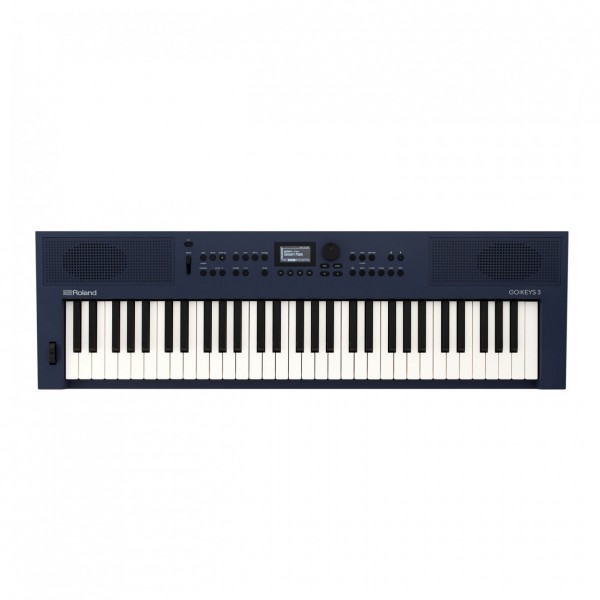 Roland GO:KEYS 3 Keyboard, Midnight Blue with Music Rest