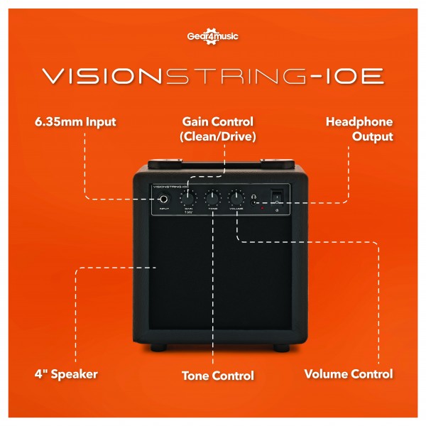 VISION 10W Electric Guitar Amplifier