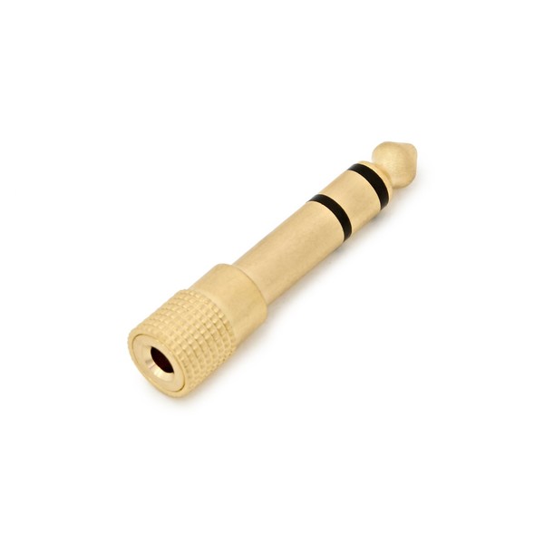 Headphone Jack Adaptor, Gold by Gear4music