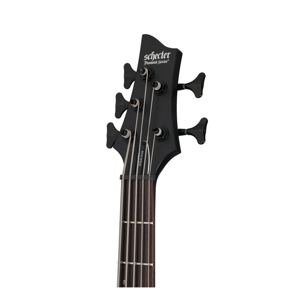 Schecter Stiletto Stealth-5 Bass Guitar, Satin Black