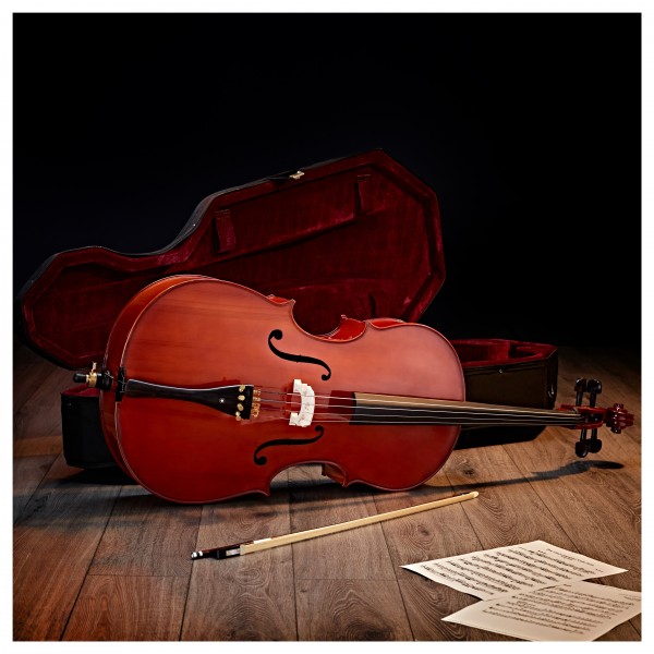 Student Plus Full Size Size Cello Beginner Pack, by Gear4music