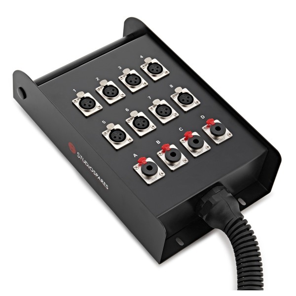 Studiospares 8 XLR/4 Jack Stage Box & Snake, 15m