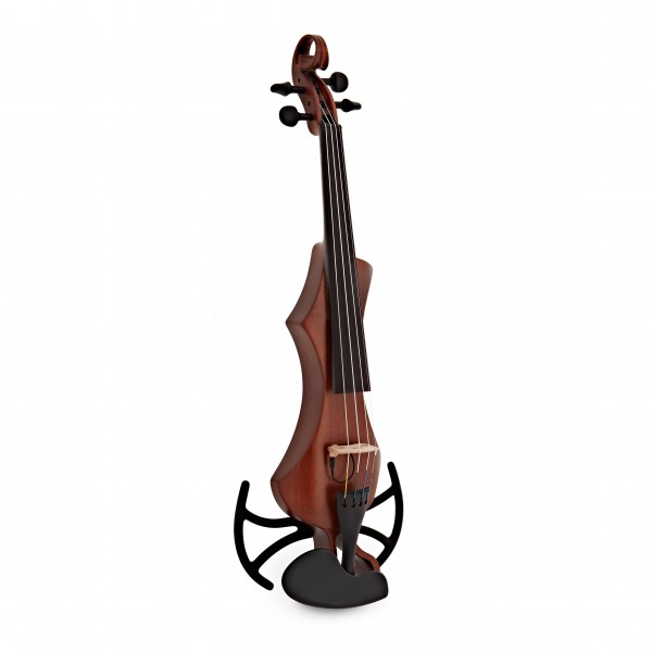GEWA Novita 3.0 Electric Violin with adapter, Gold Brown