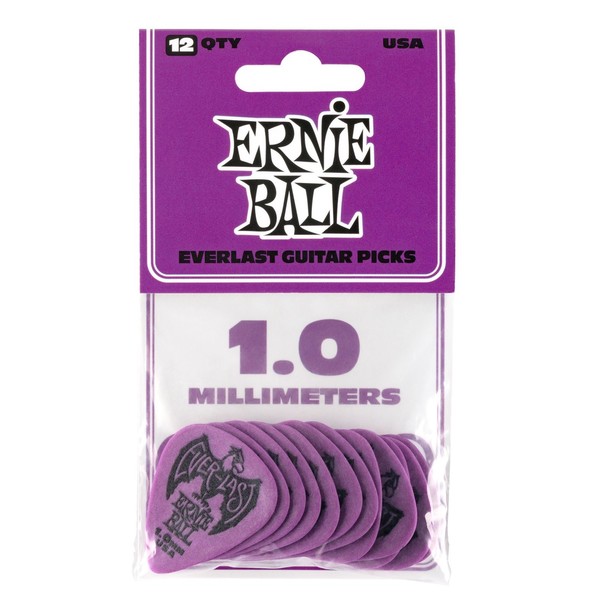 Ernie Ball Everlast 1.0mm Purple, 12 Pack