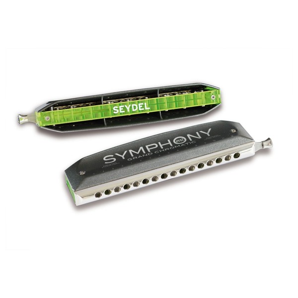 Seydel Symphony 64 Grand Chromatic Harmonica, Acrylic