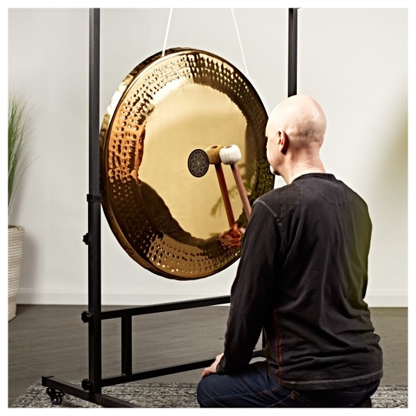 Gear4music Life 32 Inch Steel Gong with Carry Bag & Adjustable Stand