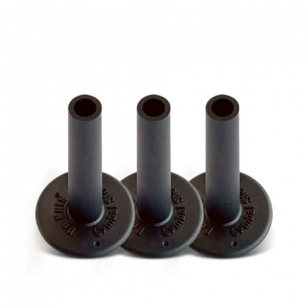 No Nuts Cymbal Sleeves 3pk w/CymRings, Black