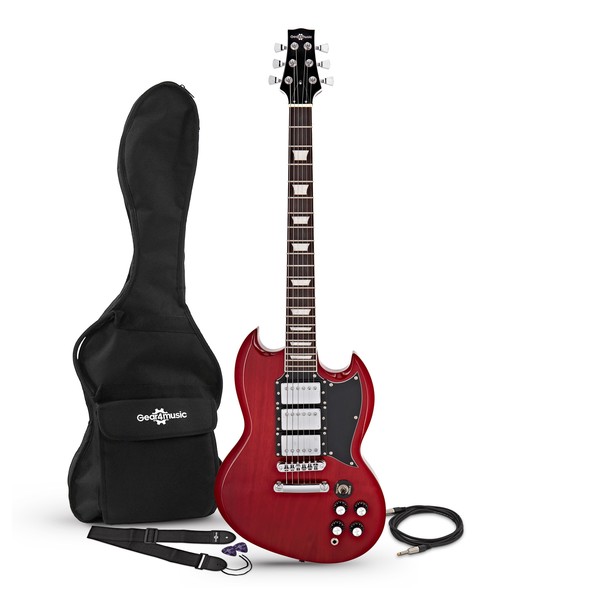 Brooklyn Select Electric Guitar by Gear4music, Red