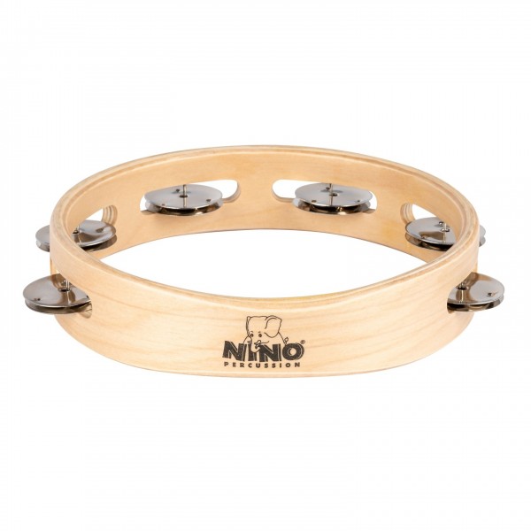 Nino by Meinl 8" Wood Tambourine, 1 row