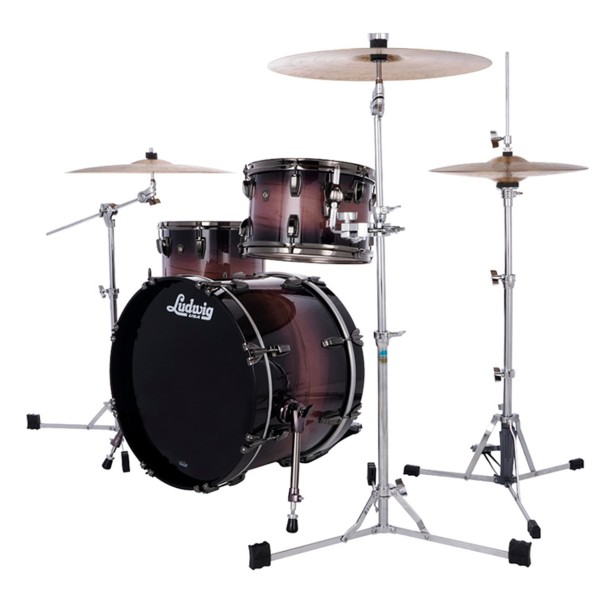 Ludwig Classic Maple Exotic 20" Downbeat 3pc Shell Pack, Amethyst Burst