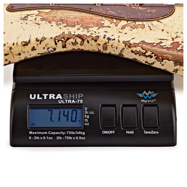 Fender Custom Shop 1963 Stratocaster Super Heavy Relic, White over 3 Tone Sunburst