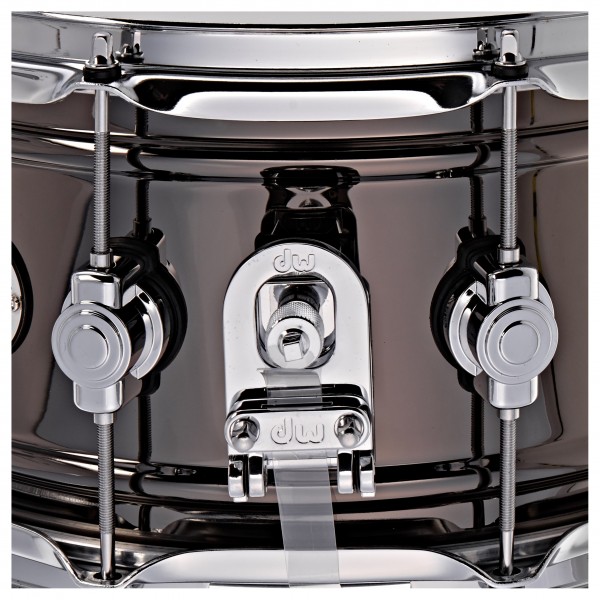 DW Design Series 14" x 6.5" Black Nickel Over Brass Snare Drum