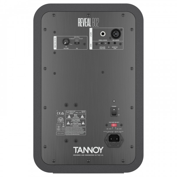 Tannoy Reveal 802 Studio Monitor, Single