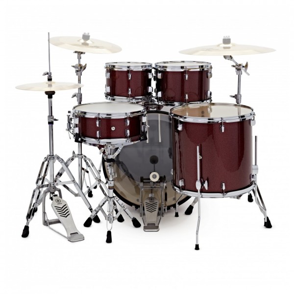 Yamaha Rydeen 20" Drum Kit w/ Hardware, Burgundy Glitter