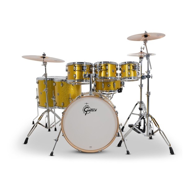 Gretsch Catalina Maple 22" 7pc Shell Pack, Lemon Sparkle