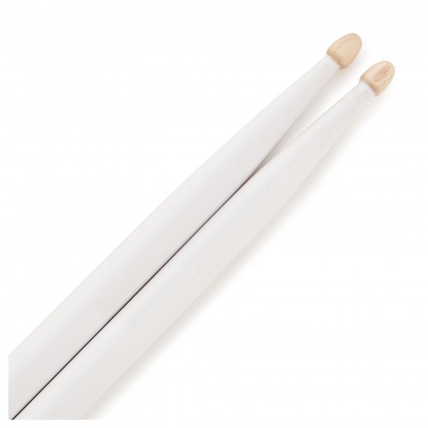 5A Hickory Drumsticks, White