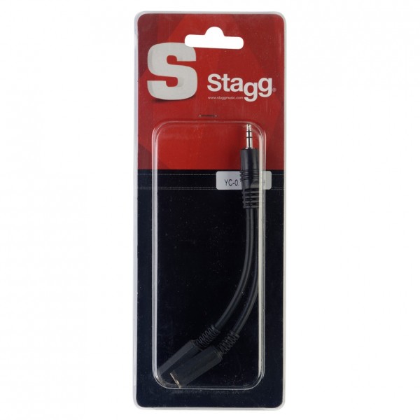 Stagg Male Stereo Mini Phone Plug/ 2 x Female Mono Mini Jack Adaptor