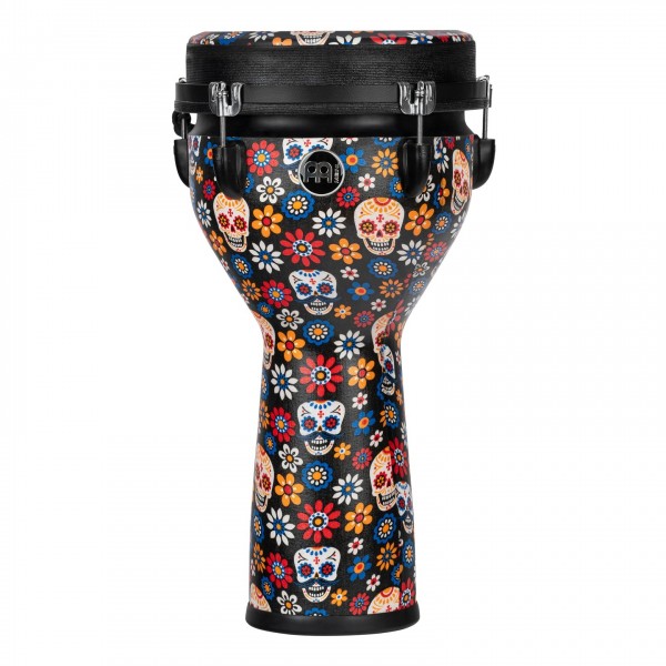 Meinl Percussion 10" Jumbo Series Djembe, Day Of The Dead, Designer