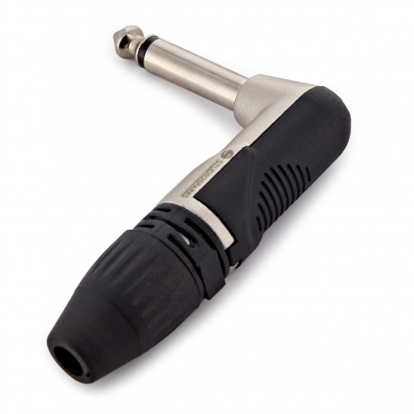 Studiospares 6.35mm (M) TS Connector , Right Angled