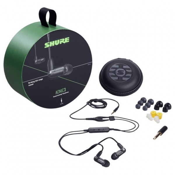 Shure AONIC 3 Sound Isolating Earphones, Black