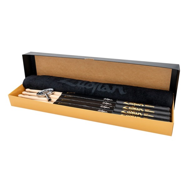 Zildjian Limited Edition 5B Dip 4pk Drumsticks With Free Towel & Drum Key