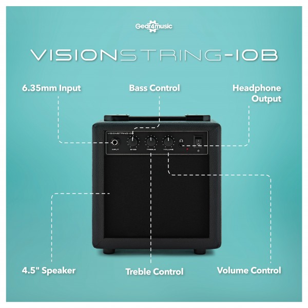 VISION 10W Bass Guitar Amplifier