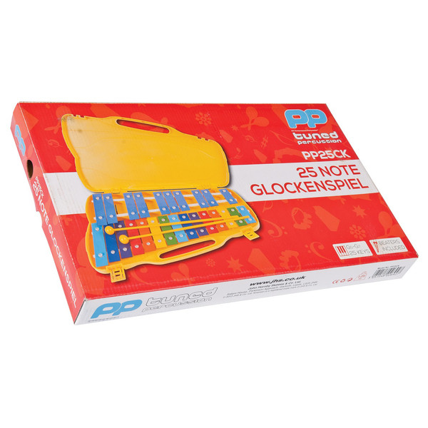 Performance Percussion G5-G7 25 Note Glockenspiel, Coloured Keys
