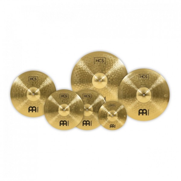 Meinl HCS Expanded Cymbal Set, Gear4music Stands & Grabber Arm