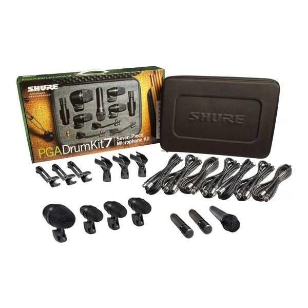 Shure PGADRUMKIT7 Drum Microphone Kit, 7 Piece