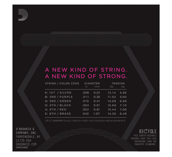 D'Addario NYXL0942 Electric Guitar Strings, Super Light, 09-42