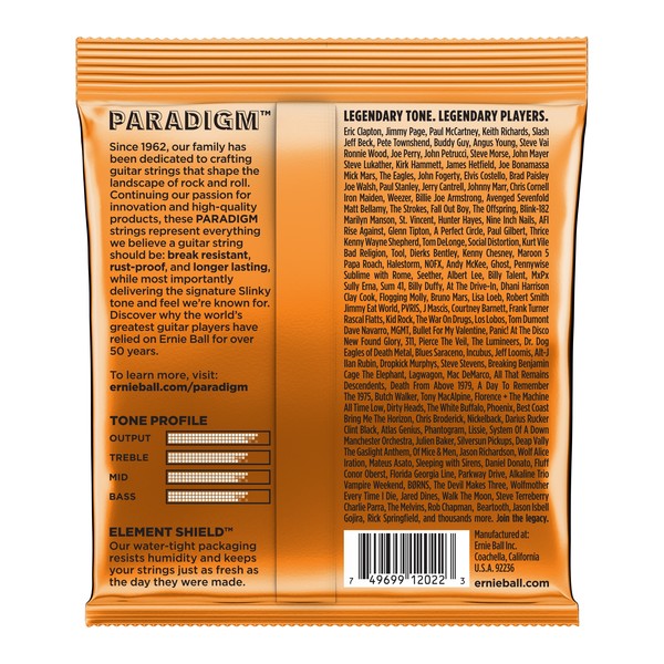 Ernie Ball P02022 Paradigm Hybrid Slinky, 9-46