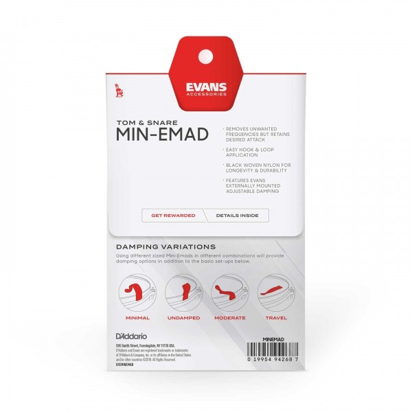 Evans Min-EMAD External Damping, Pack of 6