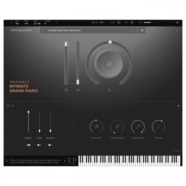 Spitfire Audio Originals Intimate Grand Piano