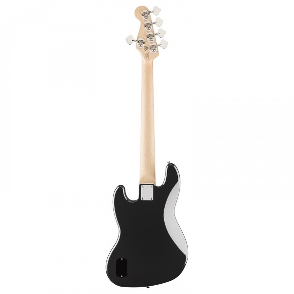 Squier Affinity Series Active Jazz Bass V, Maple Fingerboard, Black Pickguard, Black Metallic