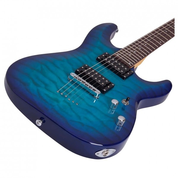 Schecter C-6 Plus, Ocean Blue Burst