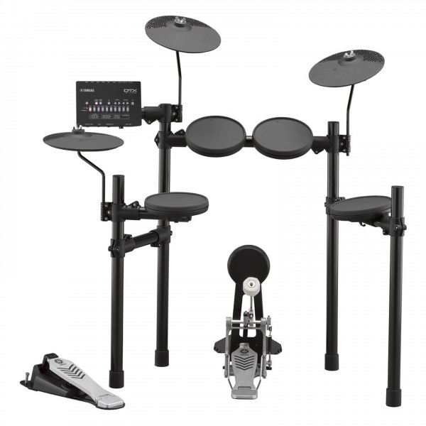 Yamaha DTX432 Electronic Drum Kit with Stool, Sticks and sideKIK Amp