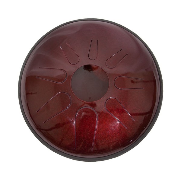 Idiopan Domina 12" Tunable Steel Tongue Drum, Ruby Red