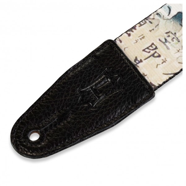 Levy's MPD2-016 Prints Polyester w/ Leather Ends 2", Tattoo Koi Fish