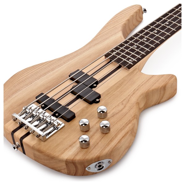 Chicago 5 String Neck Thru Bass Guitar + 15W Amp Pack, Natural