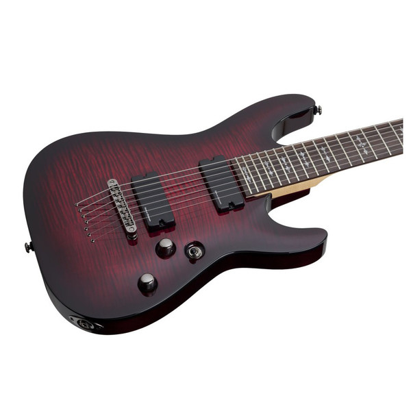 Schecter Demon-7 7 String, Crimson Red Burst